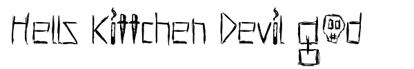 Hells Kittchen Devil God font preview